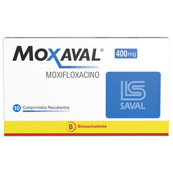 MOXAVAL Moxifloxacino 400 mg 10 comprimidos
