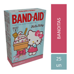 apósitos adhesivos sanitarios band-aid® hello kitty x 25 un.