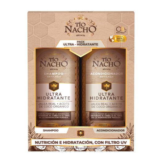 Pack Tío Nacho Ultra Hidratante 1 Shampoo + 1 Acondicionador C/U 415 Ml, , large image number 1