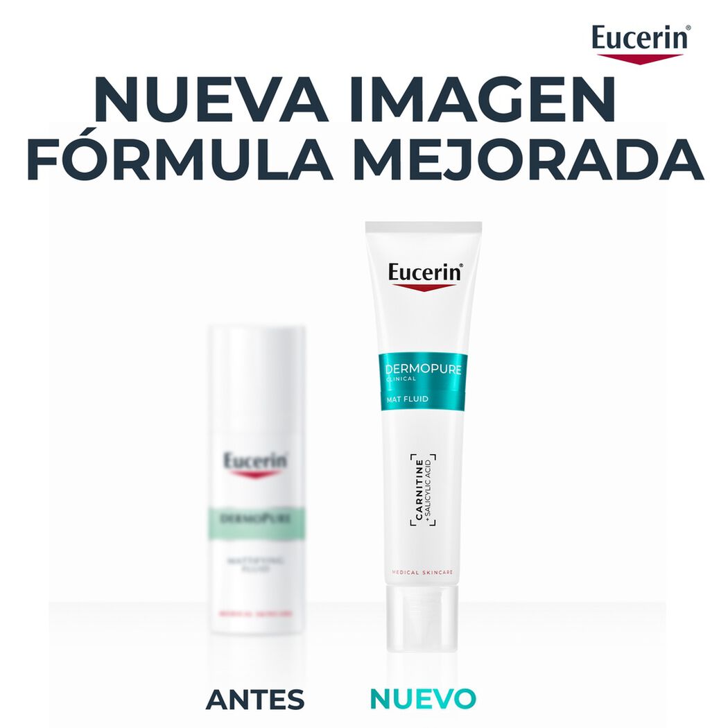 Eucerin Face Dermopure Fluido Matificante 40Ml, , large image number 2