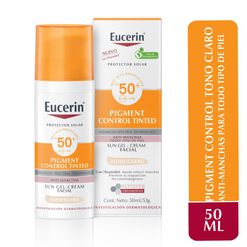 Protector Solar Eucerin Facial Pigment Control Tono Claro FPS 50+ 50 mL
