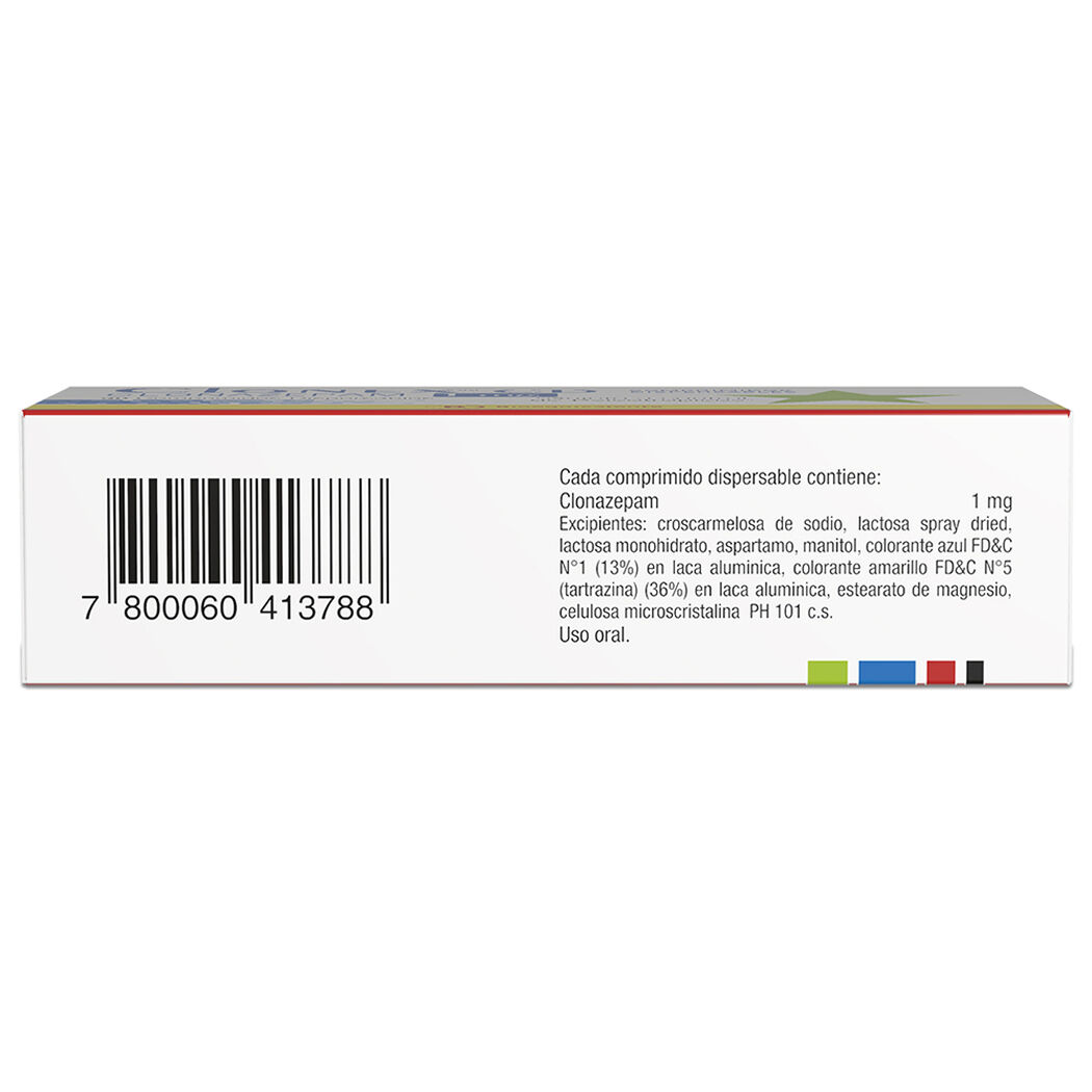 CLONEX CD Clonazepam 1 mg 30 comprimidos dispersables, , large image number 1