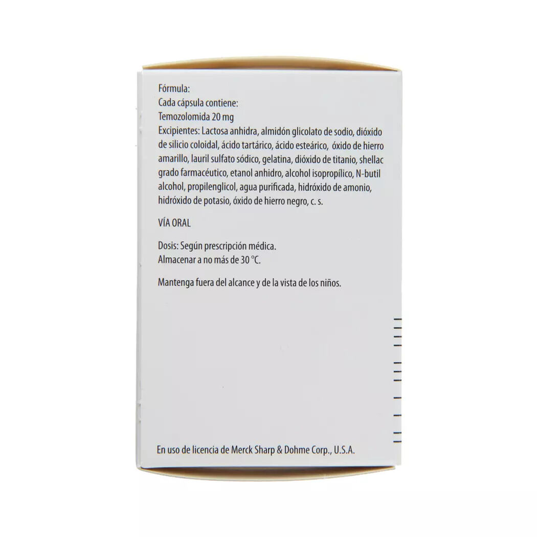 Temodal 20 mg x 5 c&aacute;psulas, , large image number 1