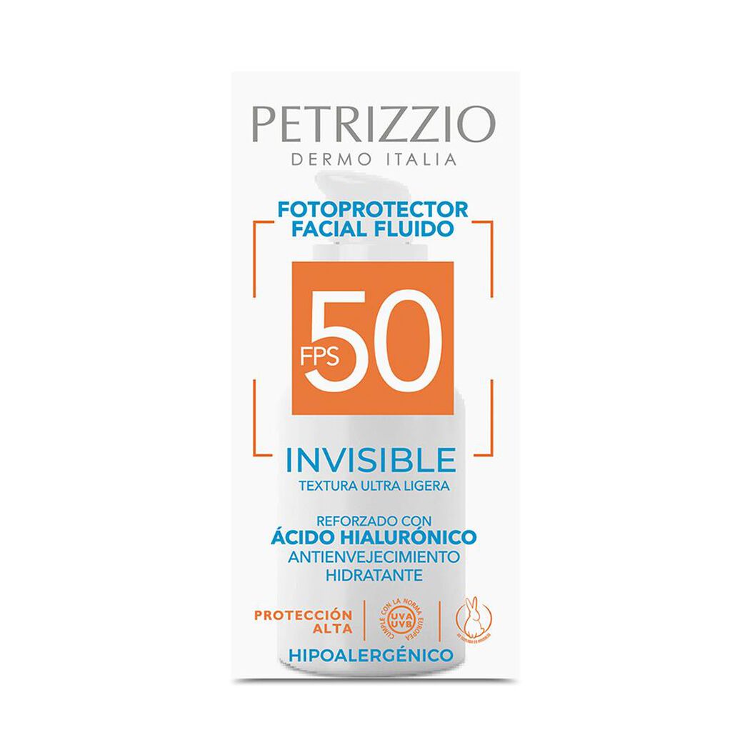 Protector Solar Petrizzio Facial Fluido Ultra Ligero FPS 50 40 mL, , large image number 0