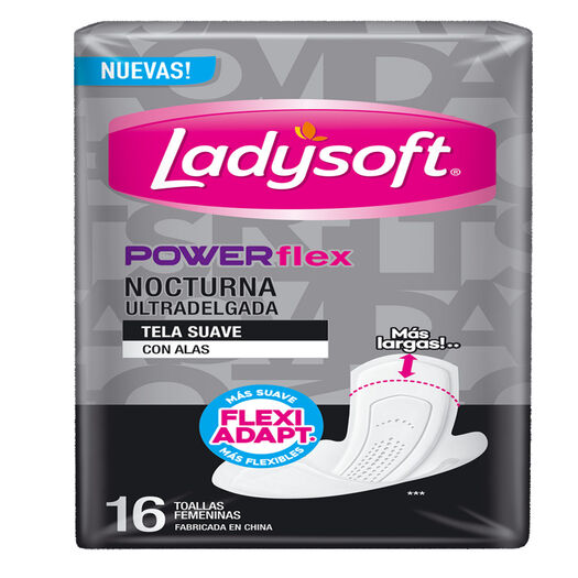 Toalla Higiénica Ladysoft Ud Powerfle Nocturna 16, , large image number 1