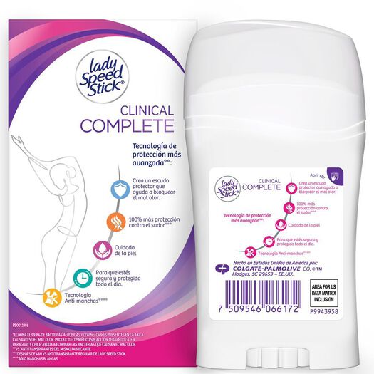 Lady Speed Stick Desodorante Barra Clinical Complete Protection Powder x 45 g, , large image number 2