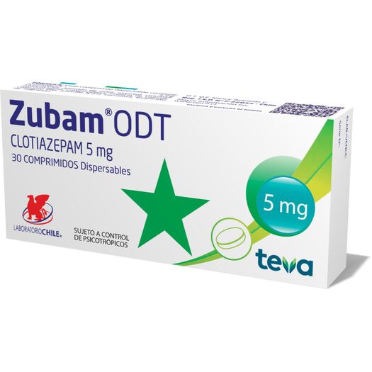 Zubam ODT 5 mg x 30 Comprimidos Dispersables, , large image number 0
