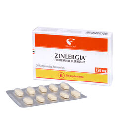 Zinlergia 120 mg x 30 Comprimidos