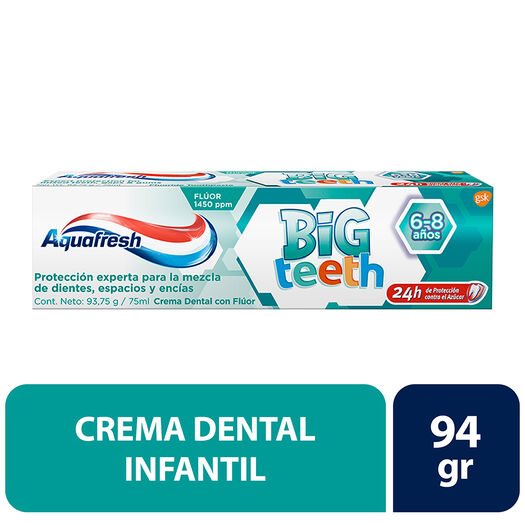 Aquafresh Pasta Dental Big Teeth Kids x 110 g, , large image number 0