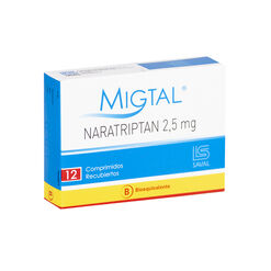 Migtal 2.5 mg x 12 Comprimidos Recubiertos