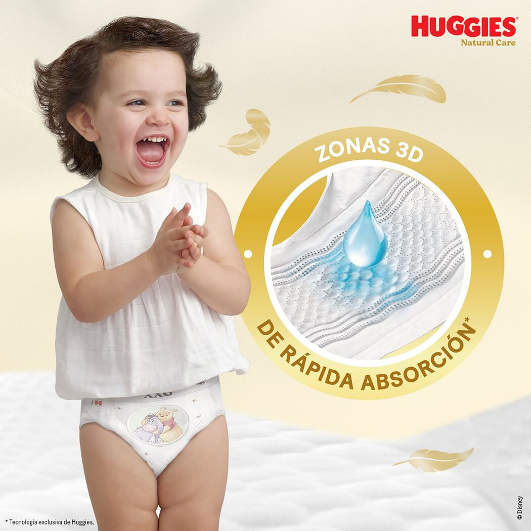 Pa&ntilde;ales Huggies Natural Care G 66 un, , large image number 3