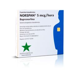 Norspan 5 mcg Parches Transdérmicos Caja 2 Parches