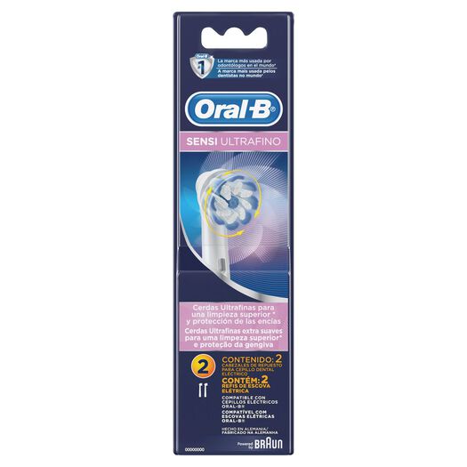 Oral B Repuesto Cepillo Dental Eléctrico Sensible x 2 Unidades, , large image number 4