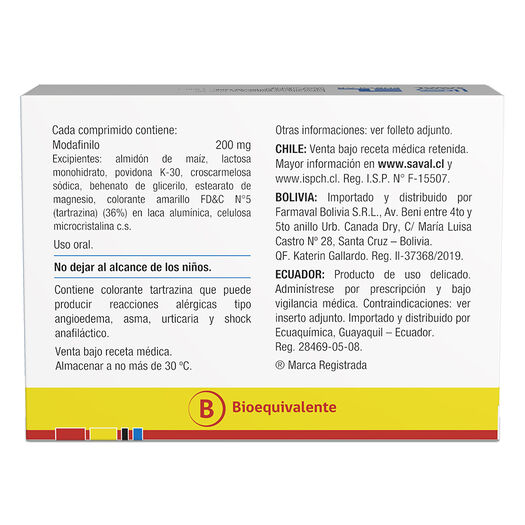 ALERTEX Modafinilo 200 mg 30 comprimidos, , large image number 1