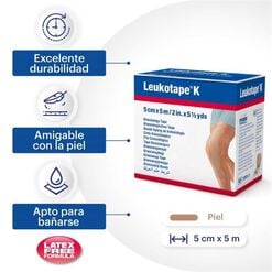 Venda Elastica Leukotape K Adh.5Cmx5Mt Surt