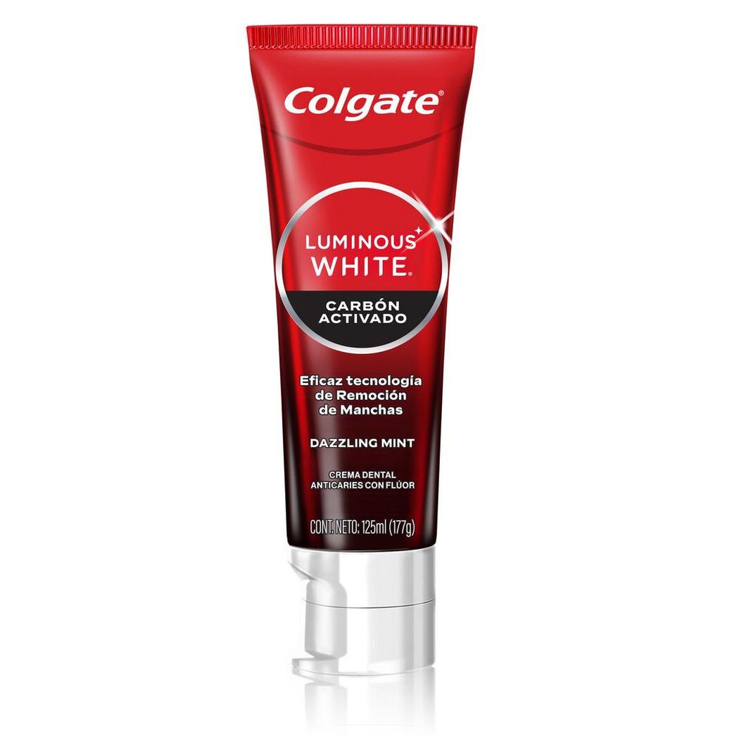 Pasta Dental Colgate Luminous White Carbón Activado 125 mL, , large image number 1