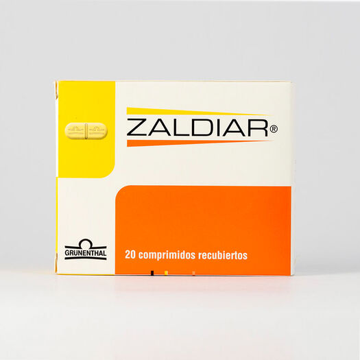 Zaldiar x 20 Comprimidos Recubiertos, , large image number 0