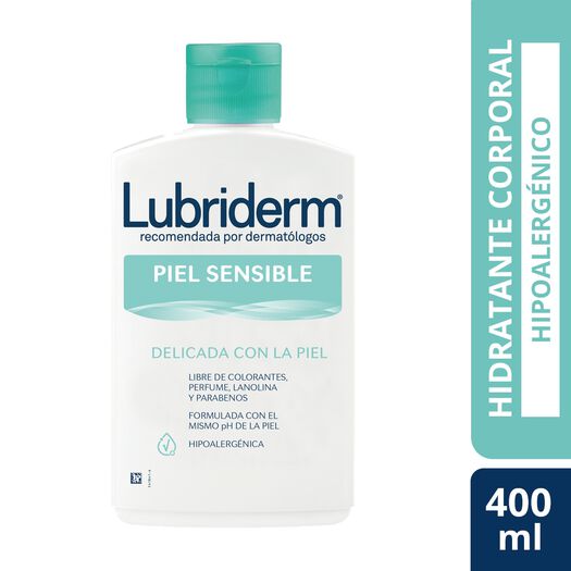  lubriderm® piel sensible x 400 ml, , large image number 0