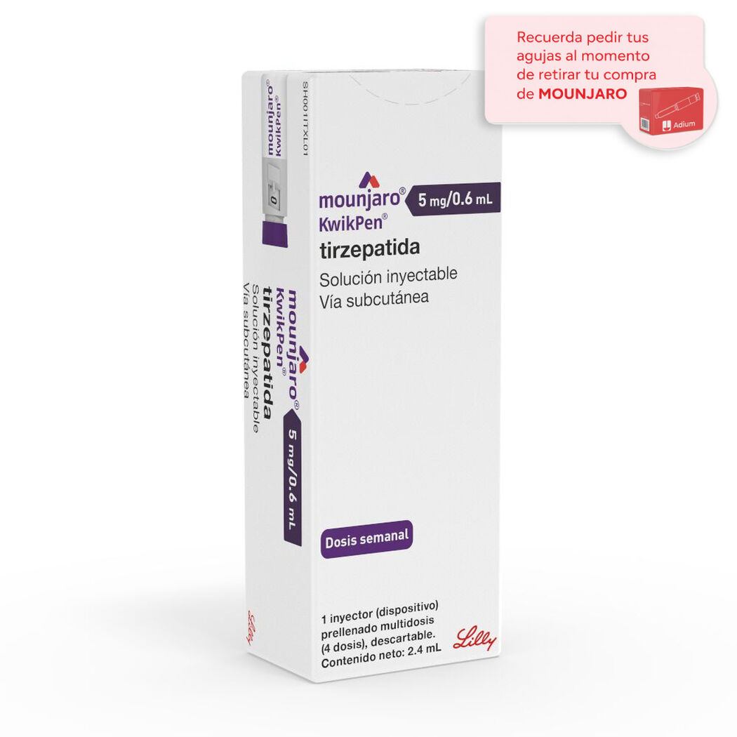 Mounjaro KwikPen 5 mg/0,6 mL, , large image number 0