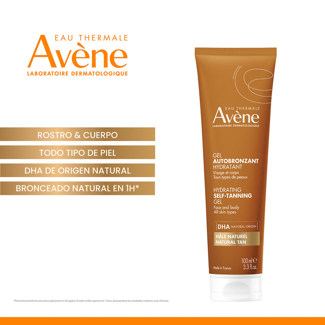 Av&egrave;ne Gel Autobronceador Hidratante Rostro y Cuerpo 100 ml, , large image number 2