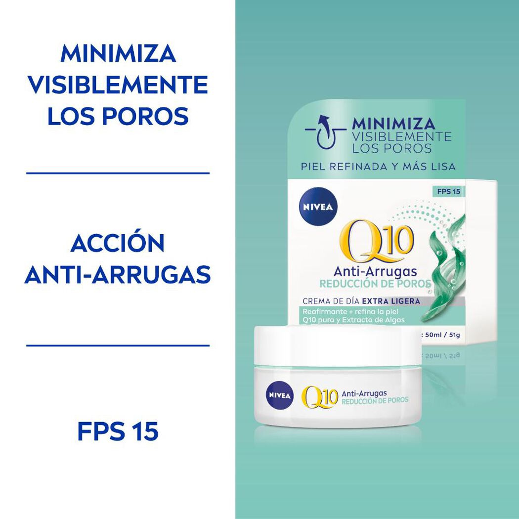 Crema Nivea Q10 Anti Arrugas Día Extra Ligera 50 mL, , large image number 3