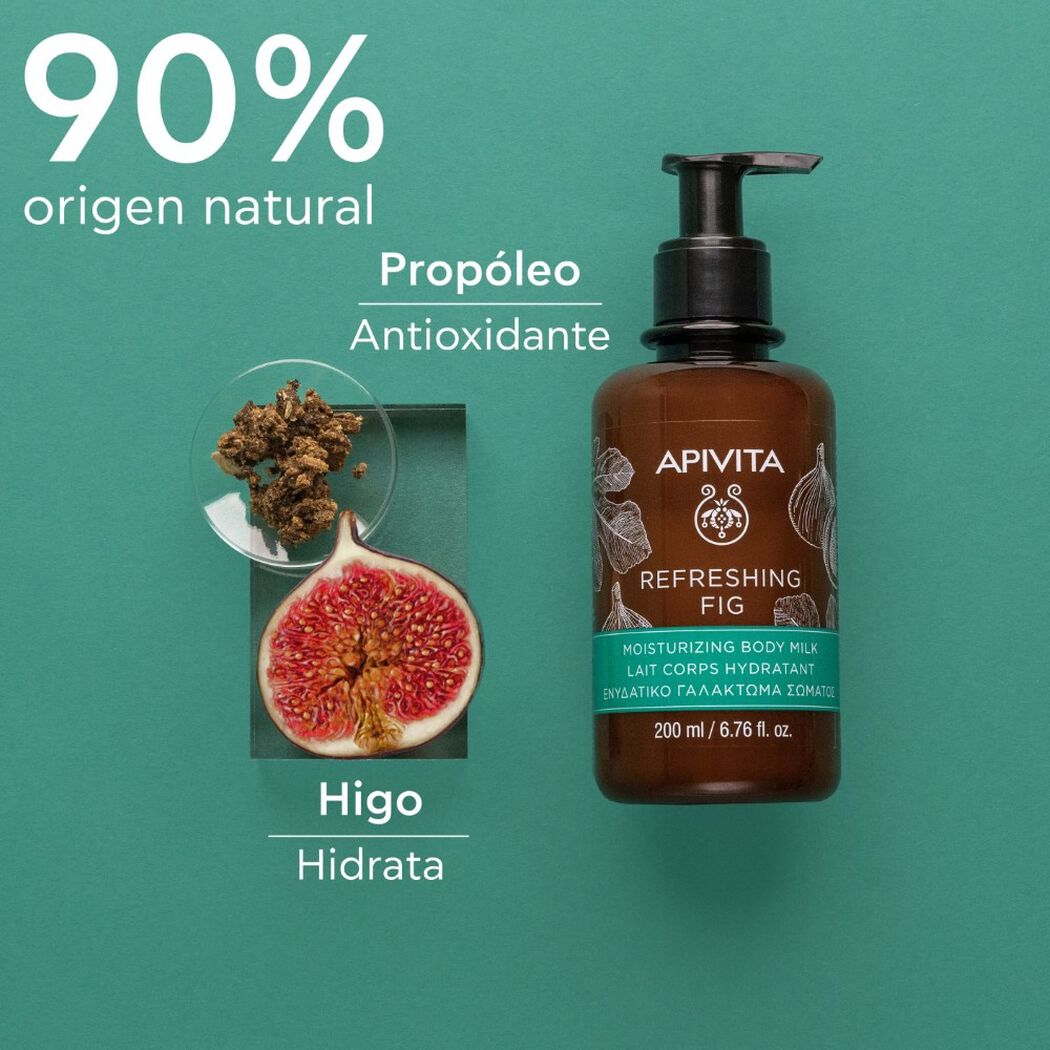 Leche Corporal Hidratante Refreshing Fig 200ml Apivita, , large image number 2
