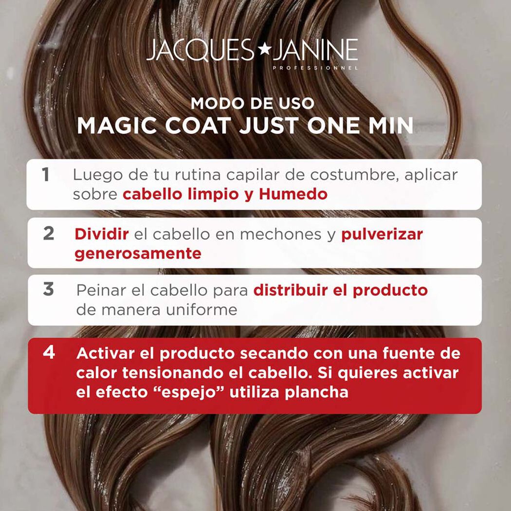 Magic Coat Jacques Janine Just One Minute Blindage Capilar 120ml, , large image number 3