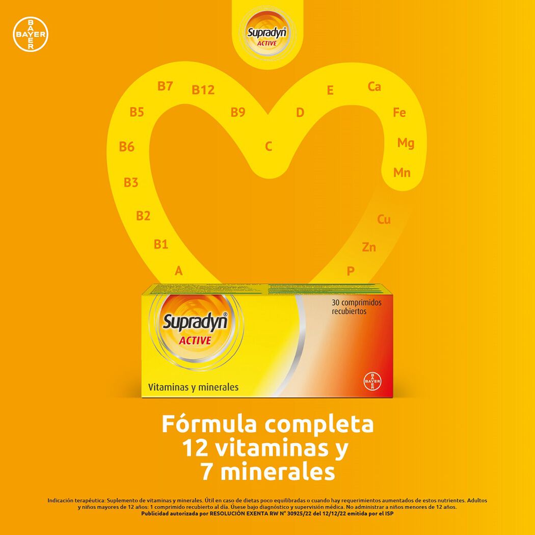 Supradyn Active x 30 Comprimidos Recubiertos, , large image number 1