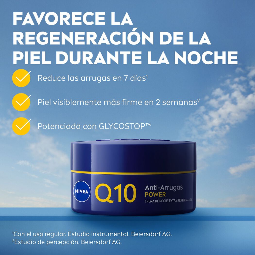 Crema Facial Antiarrugas NIVEA Q10 Power Crema de Noche Reafirmante 50mL, , large image number 1