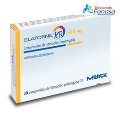 Glafornil XR 500 mg x 30 Comprimidos de Liberación Prolongada