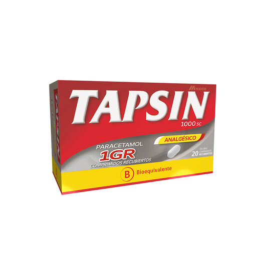 Tapsin 1000 mg SC x 20 Comprimidos Recubiertos, , large image number 0