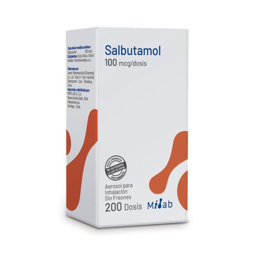 Salbutamol 2 mg/5 mL x 100 mL Jarabe, , large image number 0