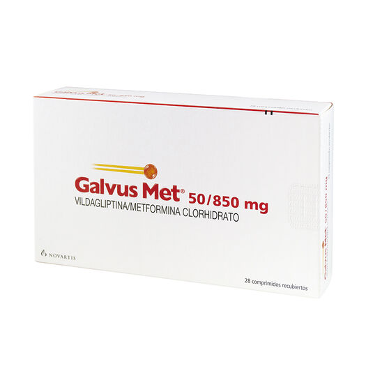 Galvus Met 50 mg/850 mg x 28 Comprimidos Recubiertos, , large image number 0