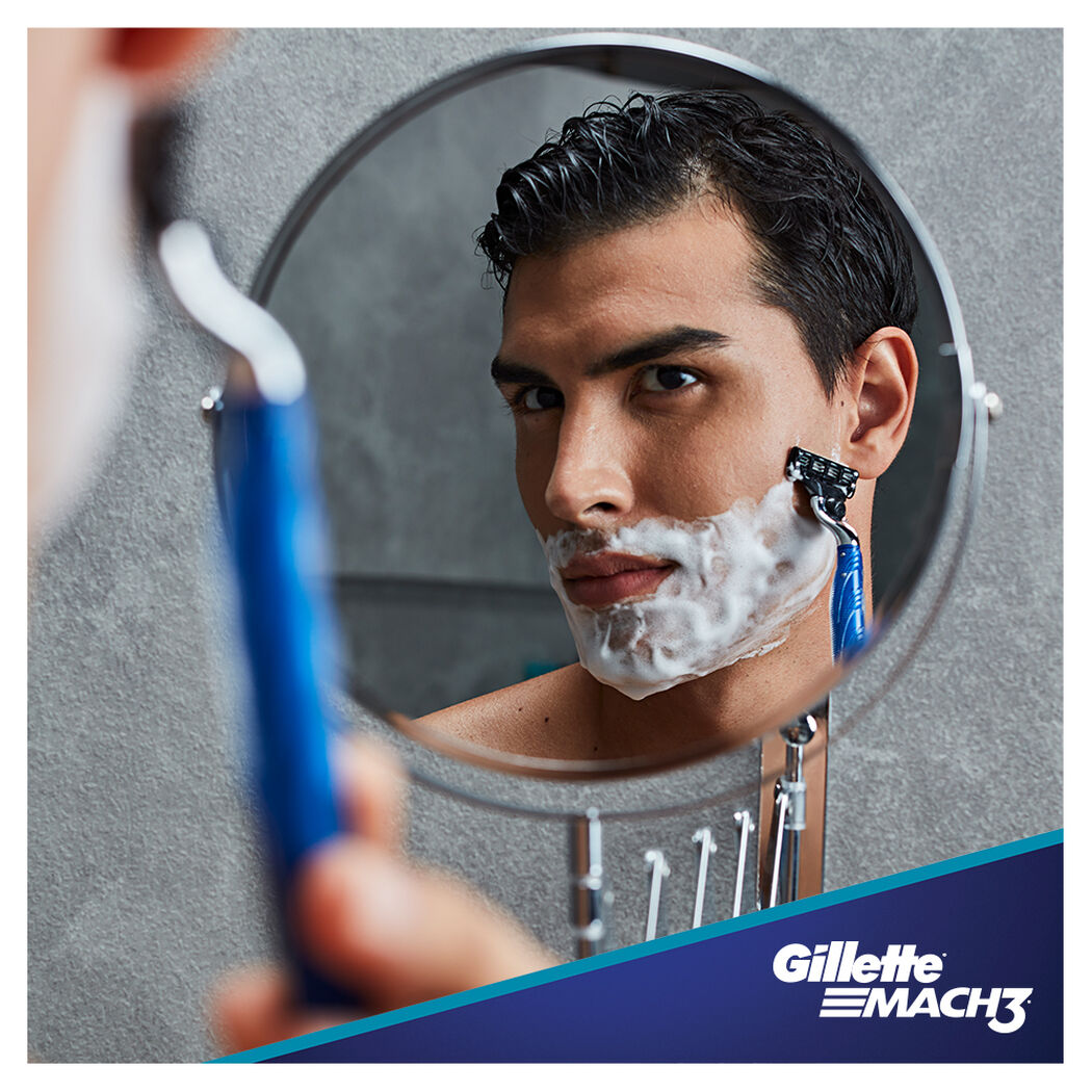 Máquina de Afeitar Gillette Mach3 Aqua Grip + Repuesto 1un, , large image number 3