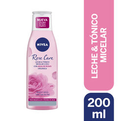 Leche & Tonico Micelar 2 en 1 NIVEA Rose Care 200 ml