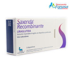 Saxenda 6 mg/mL x 3 Jeringa Prellenada Solucion Inyectable