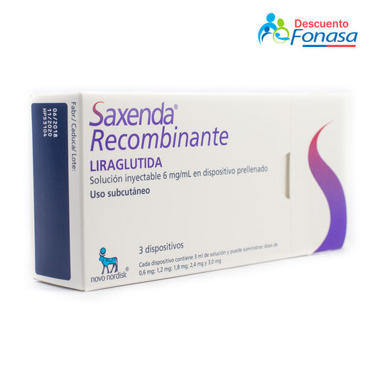 Saxenda 6 mg/mL x 3 Jeringa Prellenada Solucion Inyectable, , large image number 0