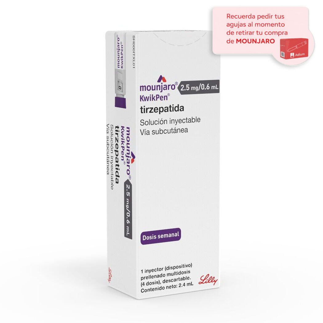 Mounjaro KwikPen 2,5 mg/0,6 mL, , large image number 0