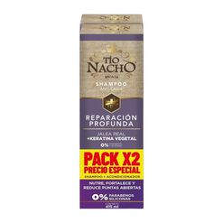 Shampoo + Acondicionador Tio Nacho Reparacion Profunda con Keratina 415ml c/u
