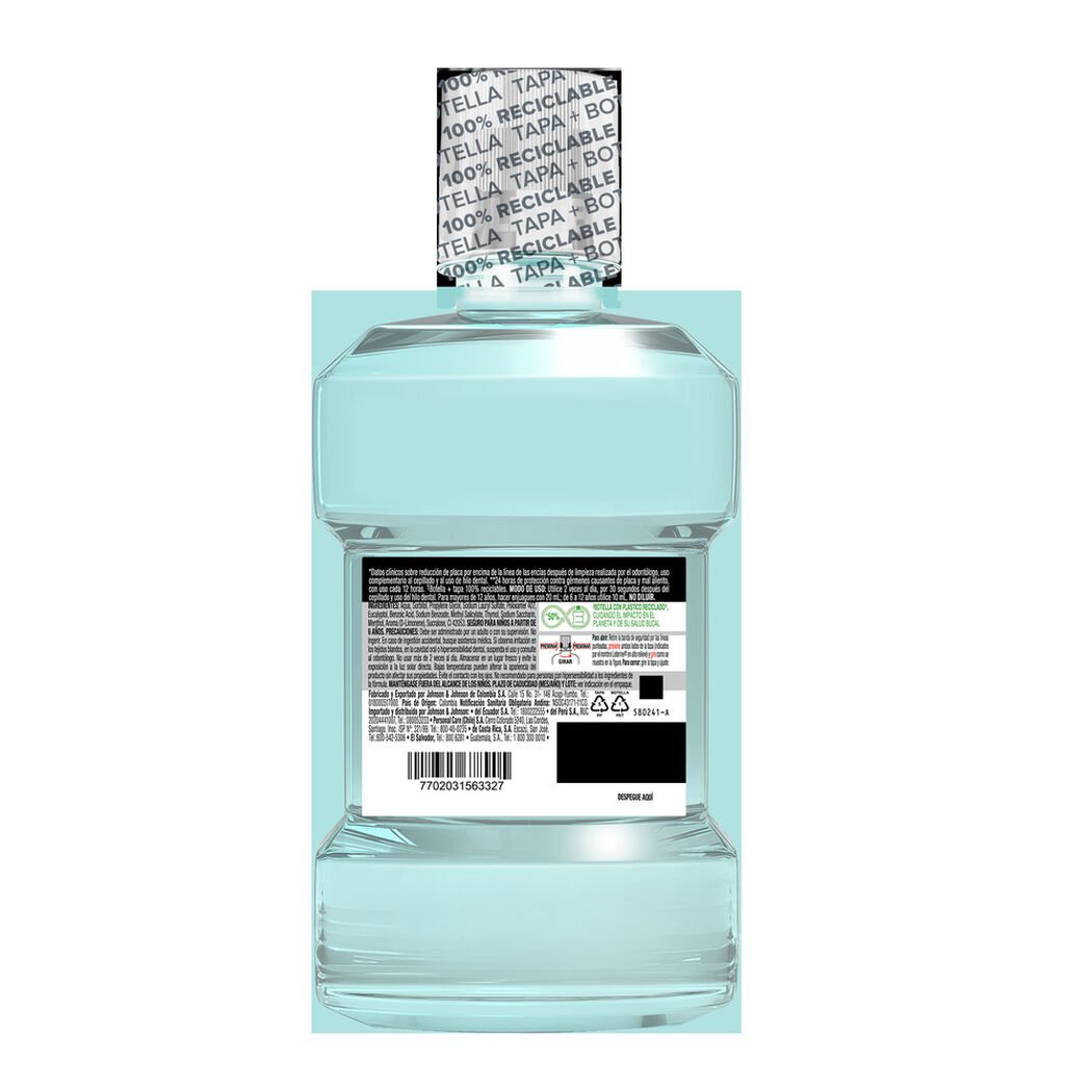 Enjuague Bucal LISTERINE Cool Mint Zero Alcohol 180 ml, , large image number 1