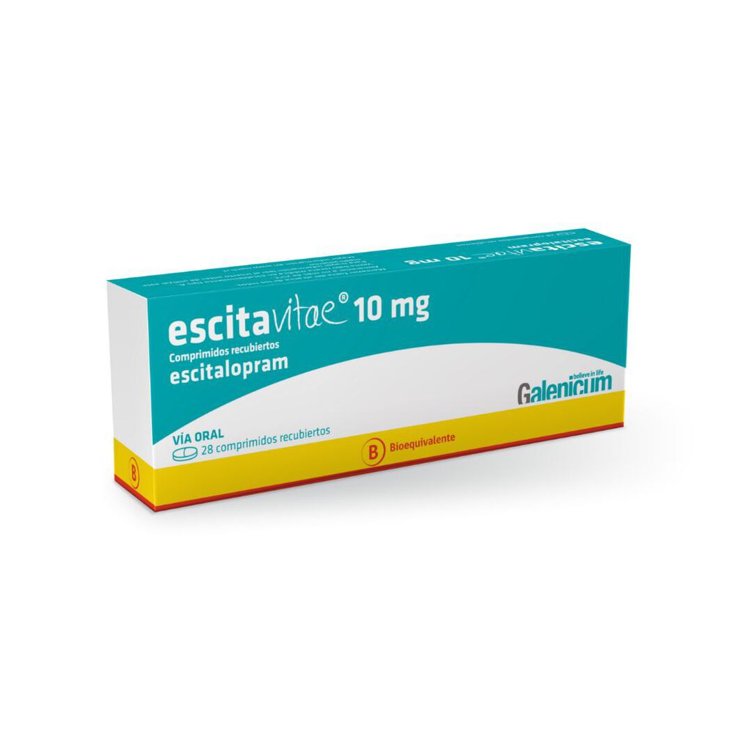 Escitavitae 10 mg x 28 Comprimidos Recubiertos, , large image number 0