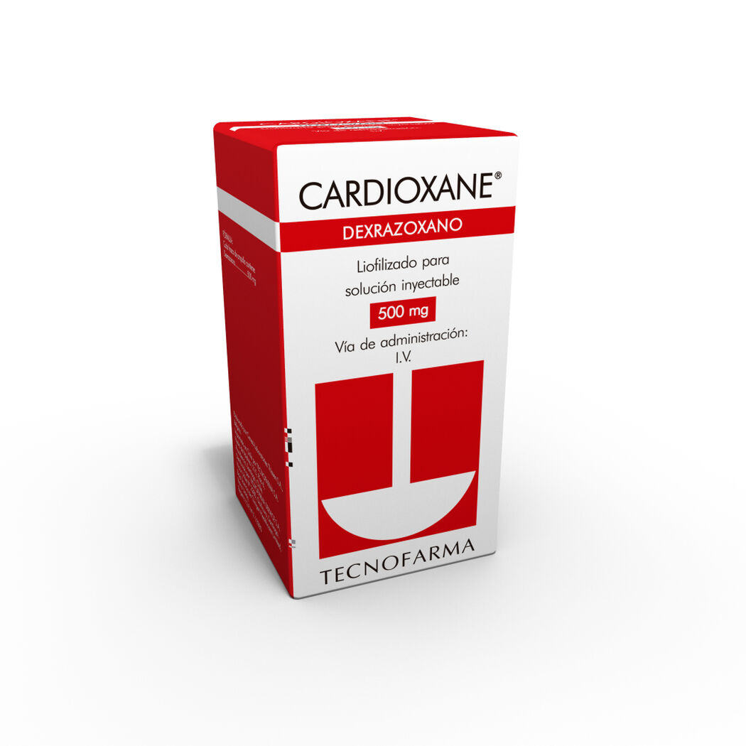 Cardioxane 500 mg Caja 1 Frasco Ampolla, , large image number 0