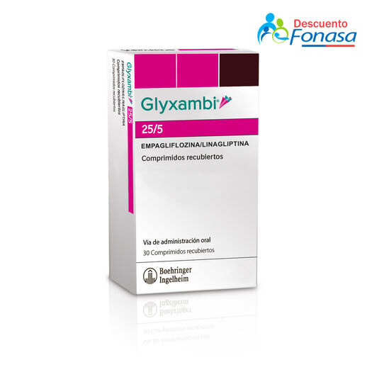Glyxambi 25 mg/5 mg x 30 Comprimidos Recubiertos, , large image number 0