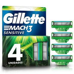 Repuesto Máquina de Afeitar Gillette Mach3 Sensitve 4 un