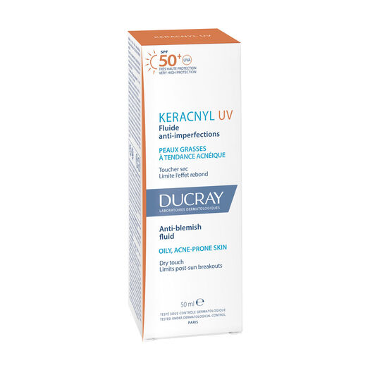 Ducray Keracnyl Uv Fluido Anti-Imperfecciones Spf50+ 50Ml, , large image number 3