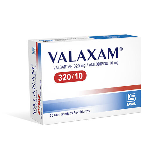 Valaxam 320 mg /10 mg x 30 Comprimidos Recubiertos, , large image number 0