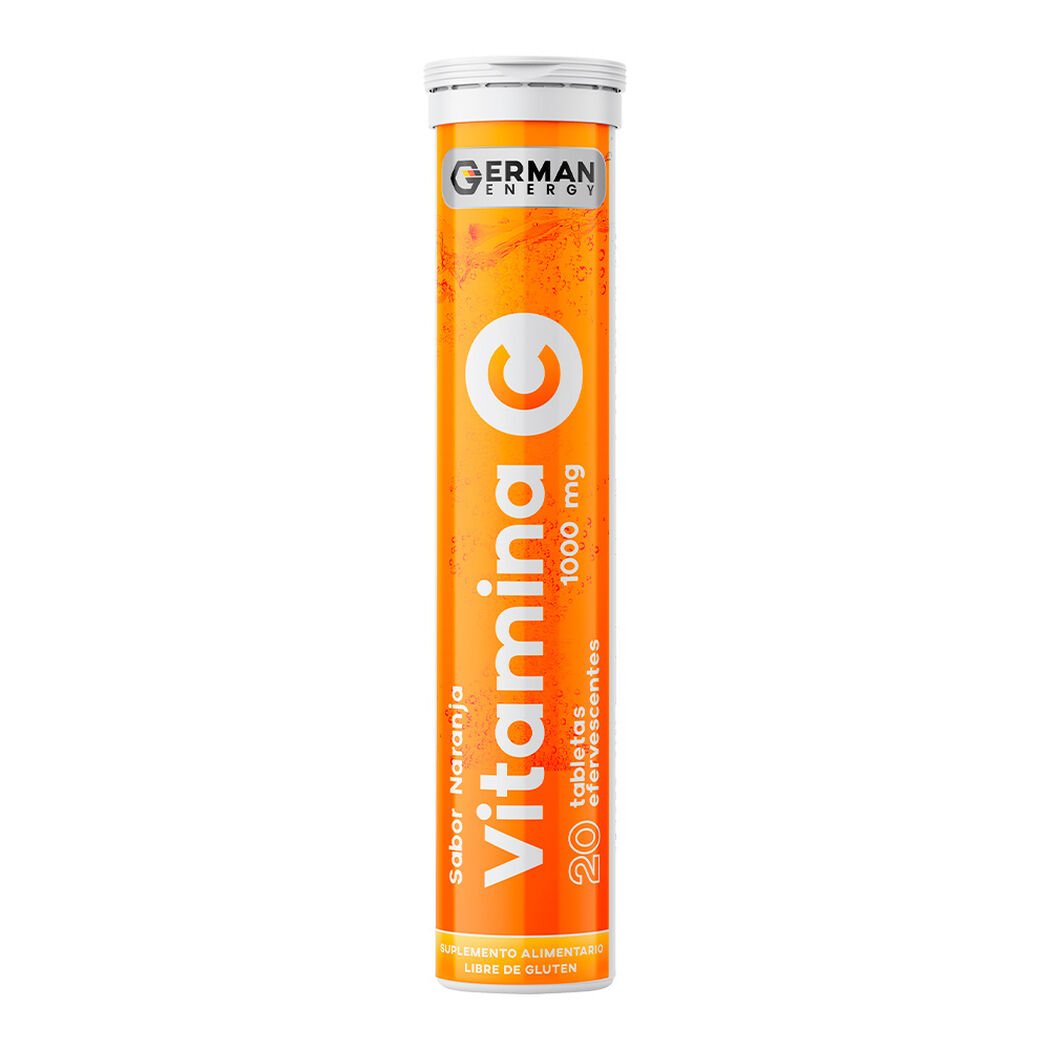 Vitamina C 1000 mg Sabor Naranja German Energy x 20 tabletas efervecente, , large image number 0