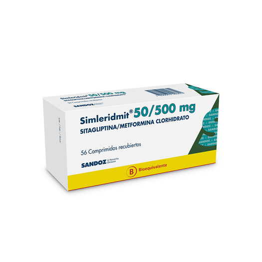 Simleridmit 50/500 x 56 Comprimidos Recubiertos, , large image number 0