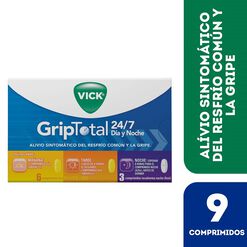Vick Griptotal 24/7 DN x 9 Comprimidos Recubiertos