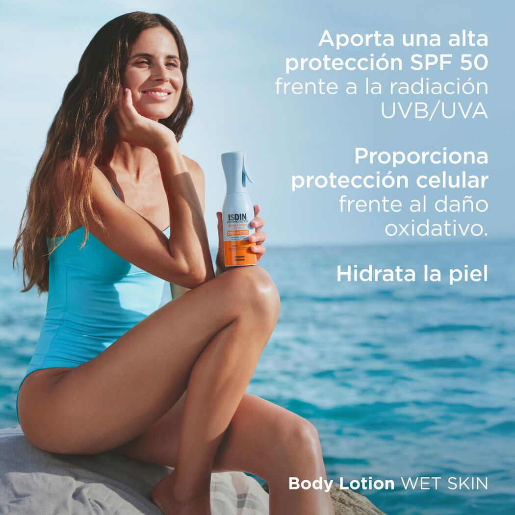 Fotoprotector Body Lotion Wet Skin FPS 50 250ml, , large image number 1